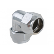 Spartan Male Elbow With Nuts 20mm Chrome DR - EMC20